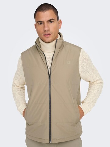 Only & Sons Bodywarmer 'Melvin' in Grijs