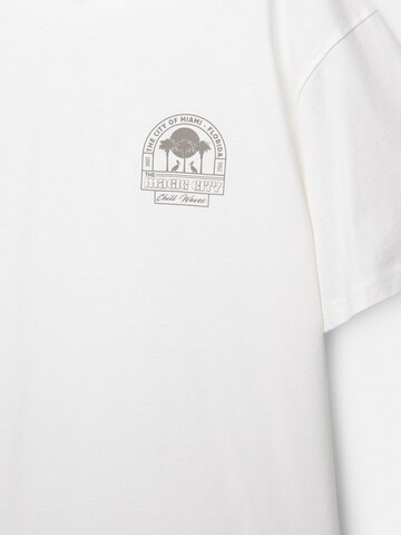 Pull&Bear Shirt 'MIAMI' in White