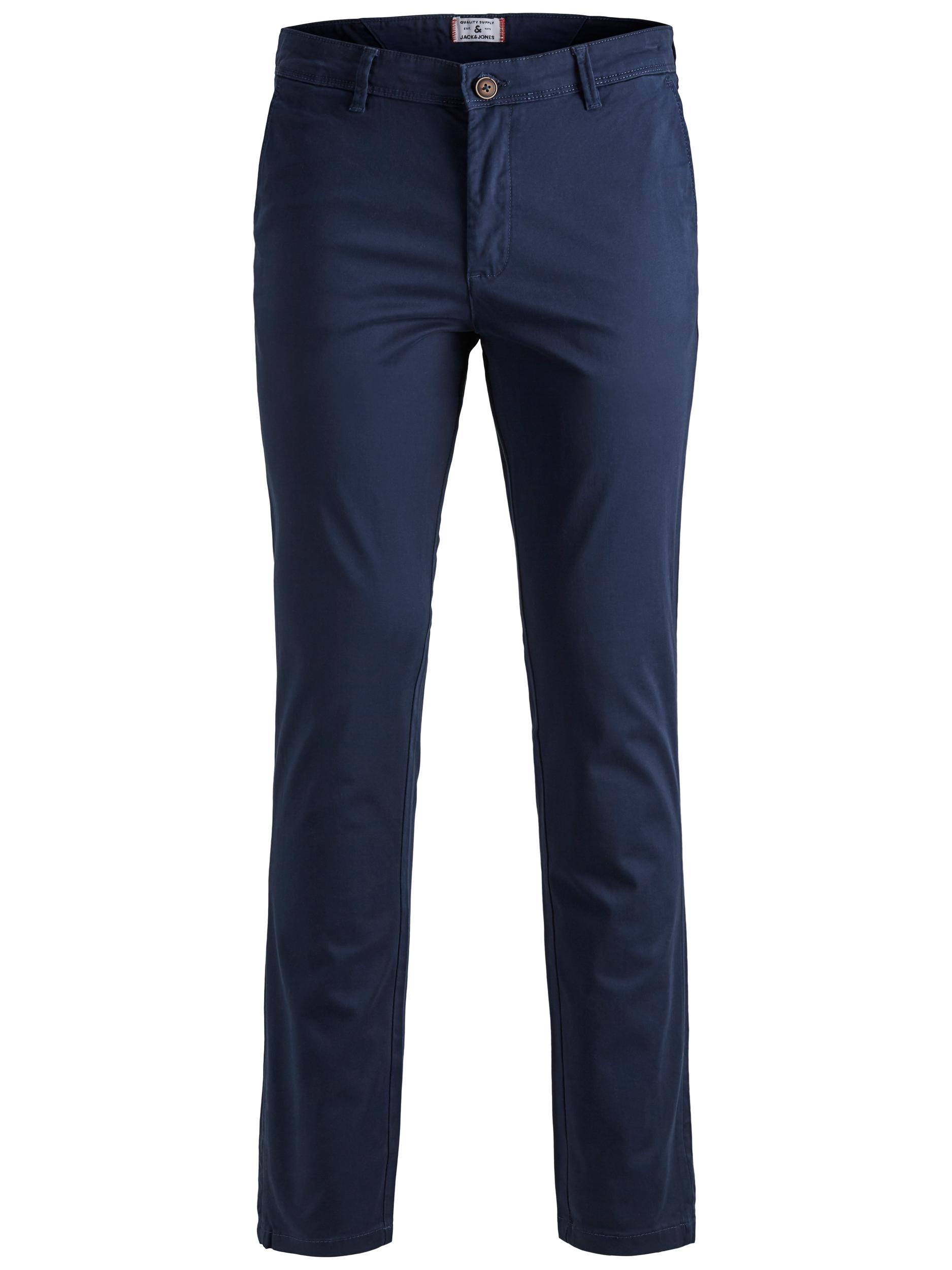 Pantalon chino Marco Jack & Jones Plus en Bleu Marine 