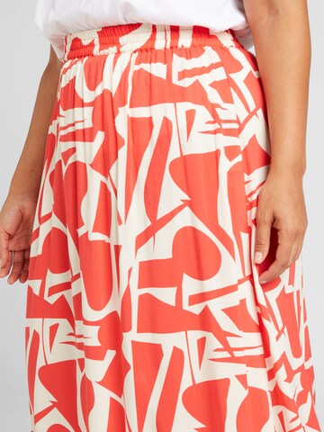 ONLY Carmakoma Skirt 'CARNOVA' in Red