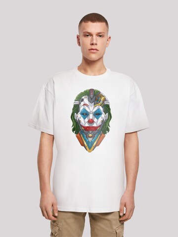 T-Shirt 'Cyberpunk Joker CYBERPUNK STYLES' F4NT4STIC en blanc : devant