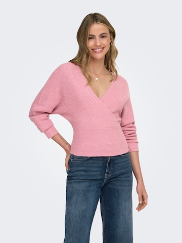 ONLY Sweater 'ONLWINNIE' in Pink: front