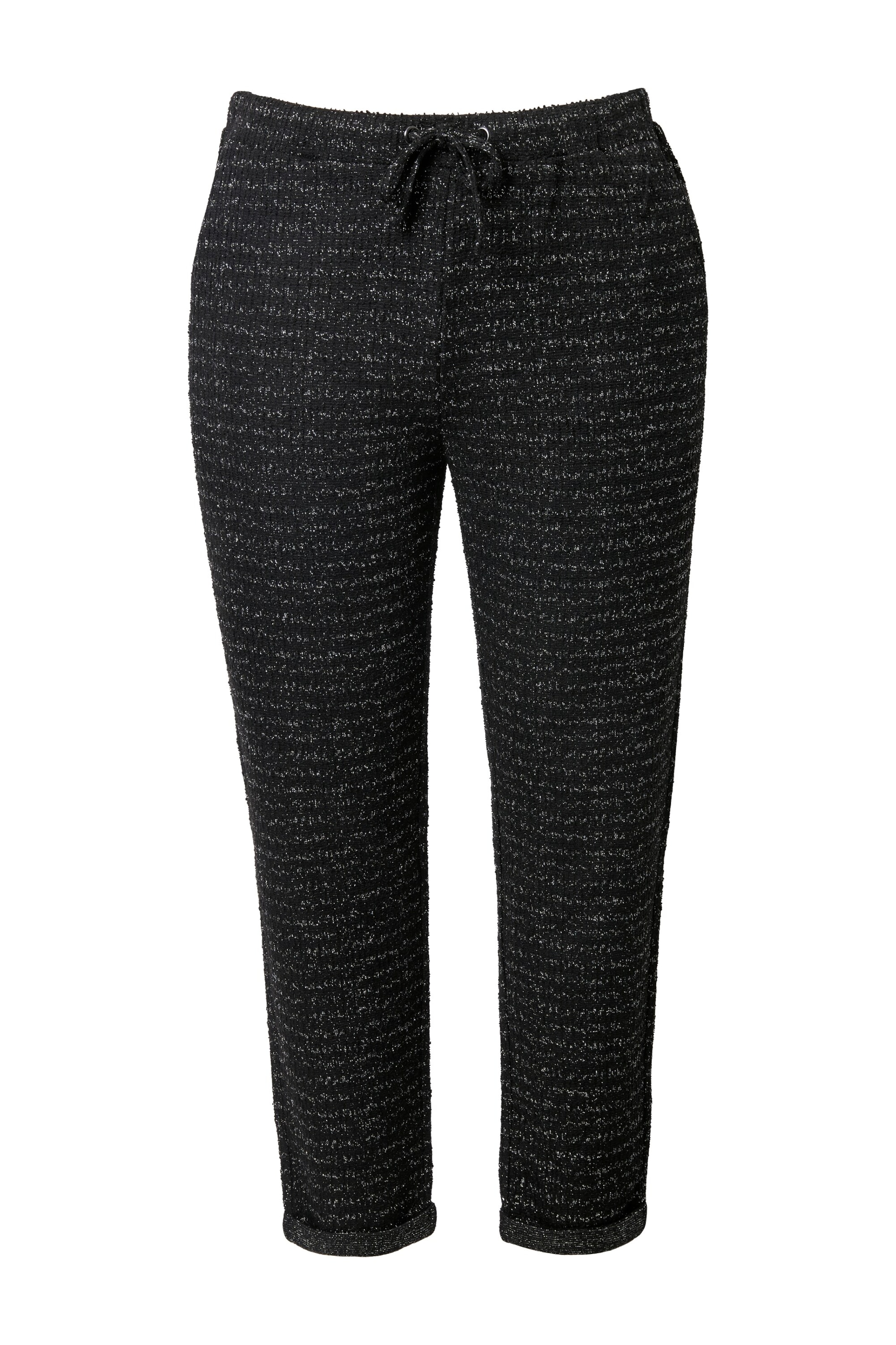 MIAMODA Tapered Schlupfhose in Schwarz: Vorderseite