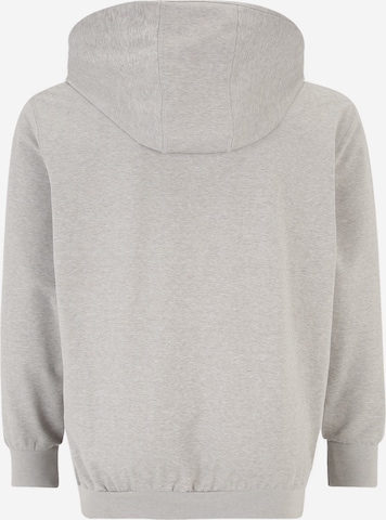 Jack & Jones Plus - Sudadera con cremallera en gris