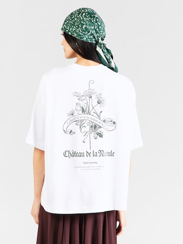TOPSHOP - Camiseta talla grande 'PREMIUM' en blanco: frente