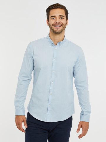 Threadbare Regular fit Business Shirt 'Dapper' in Blue: front