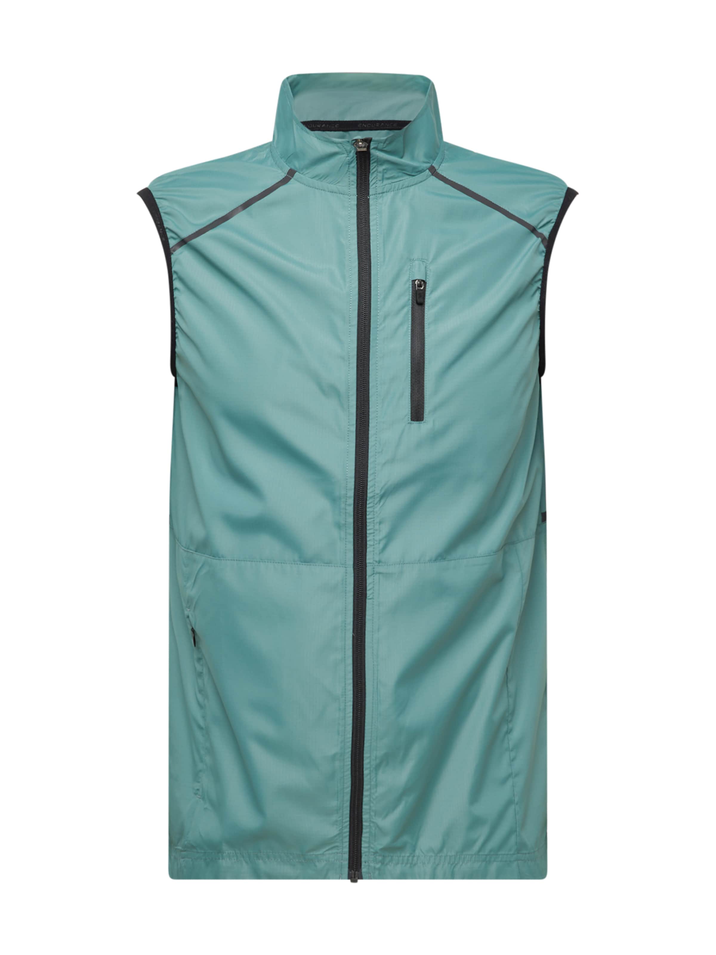 Gilet de sport 'Hugoee' ENDURANCE en vert : devant