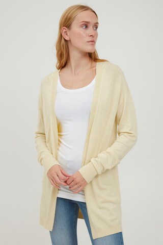 b.young Knit Cardigan 'PIMBA' in Yellow: front