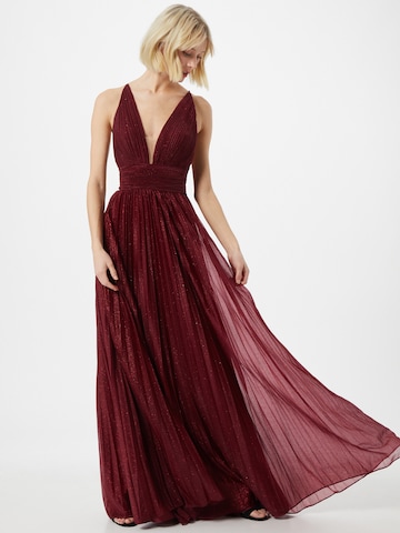 Robe de soirée LUXUAR en rouge : devant