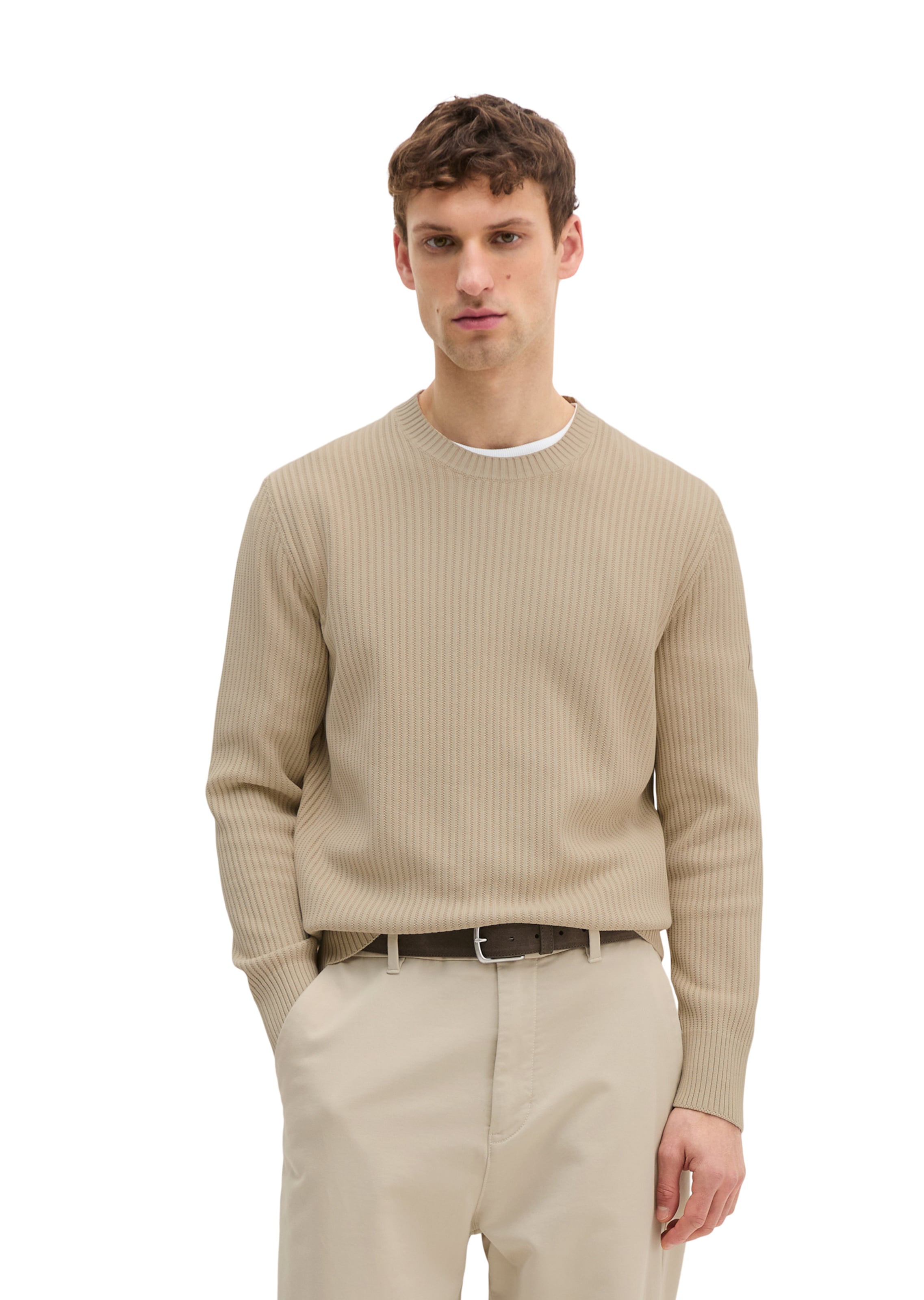 Marc O'Polo Sweater in Beige: front