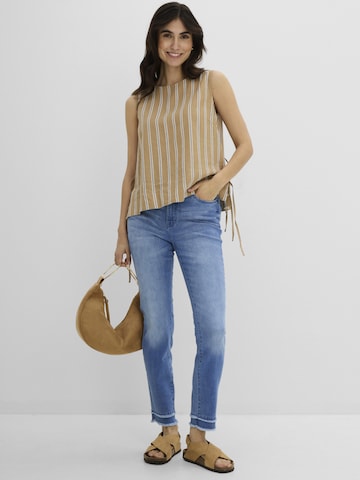 bonprix Slimfit Jeans in Blauw
