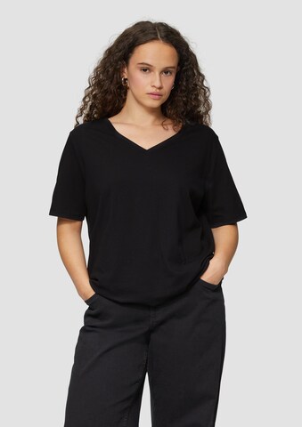 QS Shirt in Schwarz: Vorderseite