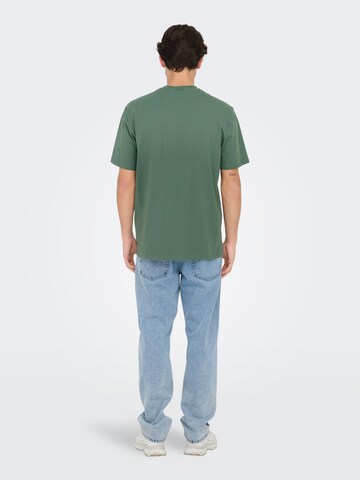 Only & Sons - Camiseta 'Levi' en verde