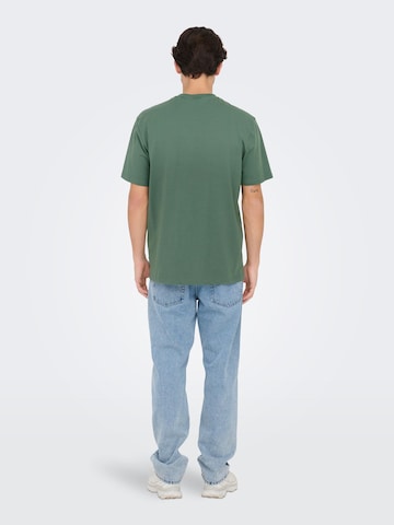 Only & Sons T-Shirt 'Levi' in Grün