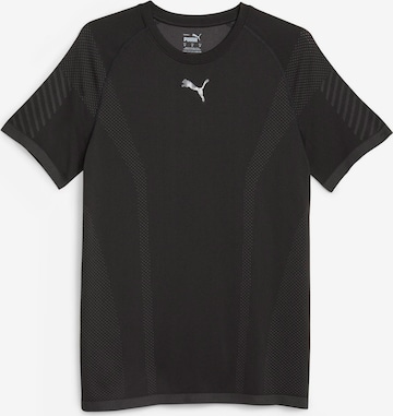 PUMA Funkcionalna majica | črna barva: sprednja stran