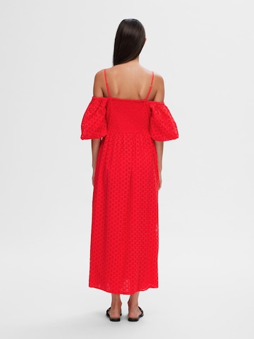 SELECTED FEMME Summer Dress 'Anelli' in Red