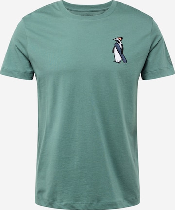 T-Shirt 'Cartoon Penguin' WESTMARK LONDON en vert : devant