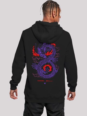 Sweat-shirt 'Dragon fire' F4NT4STIC en noir : devant