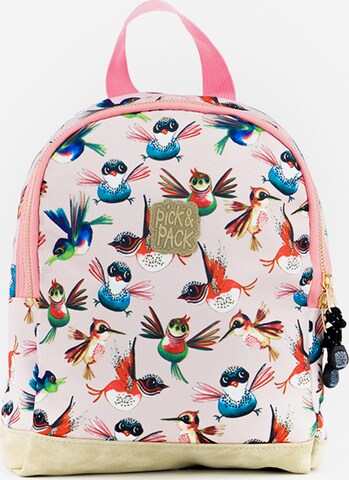 Pick & Pack Backpack 'Birds XSmall' in Red