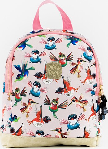 Pick & Pack Rucksack 'Birds XSmall' in Rot