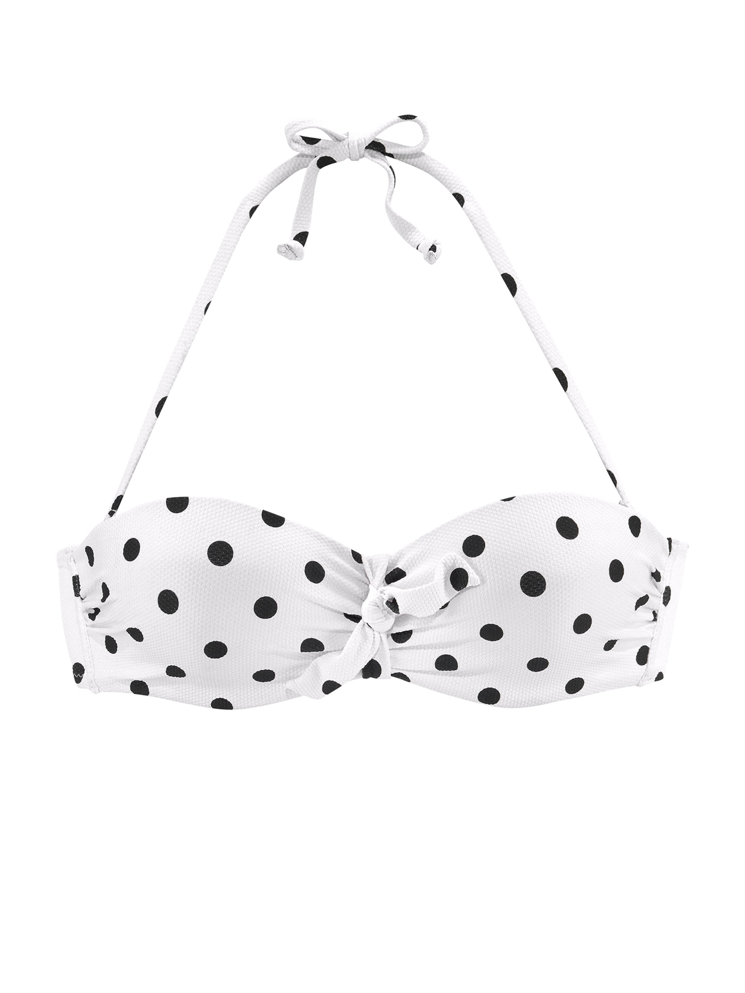 LASCANA Бандо Верх бикини в Белый: спереди