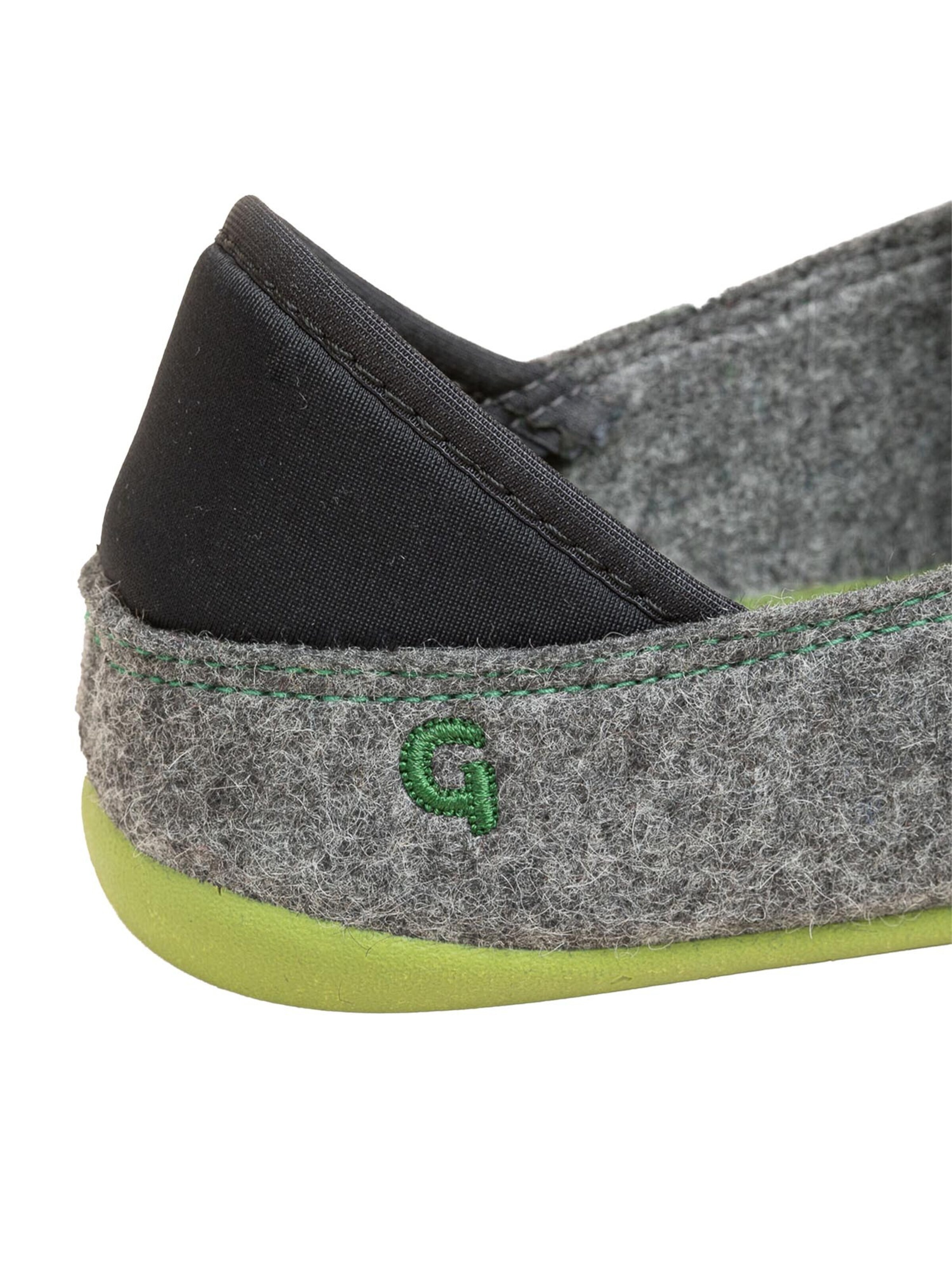 Gottstein Classic Flats 'Wool Slip-On' in Grey