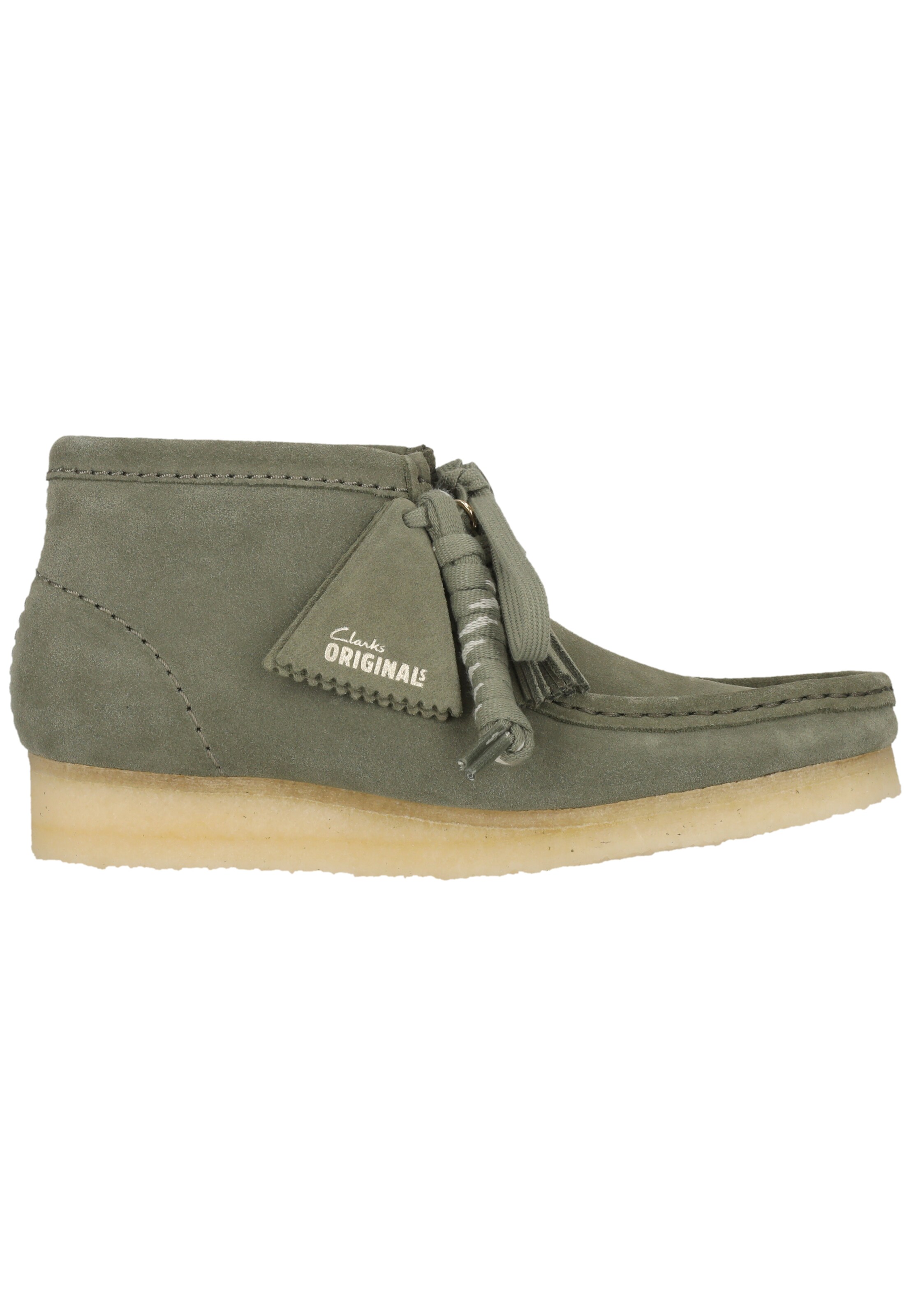 CLARKS Lace-up shoe 'Wallabee Boot' in Green