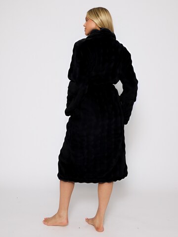 Loungeable Long Bathrobe in Black