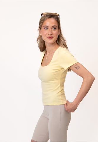 OH APRIL - Camisa 'Kalina' em amarelo
