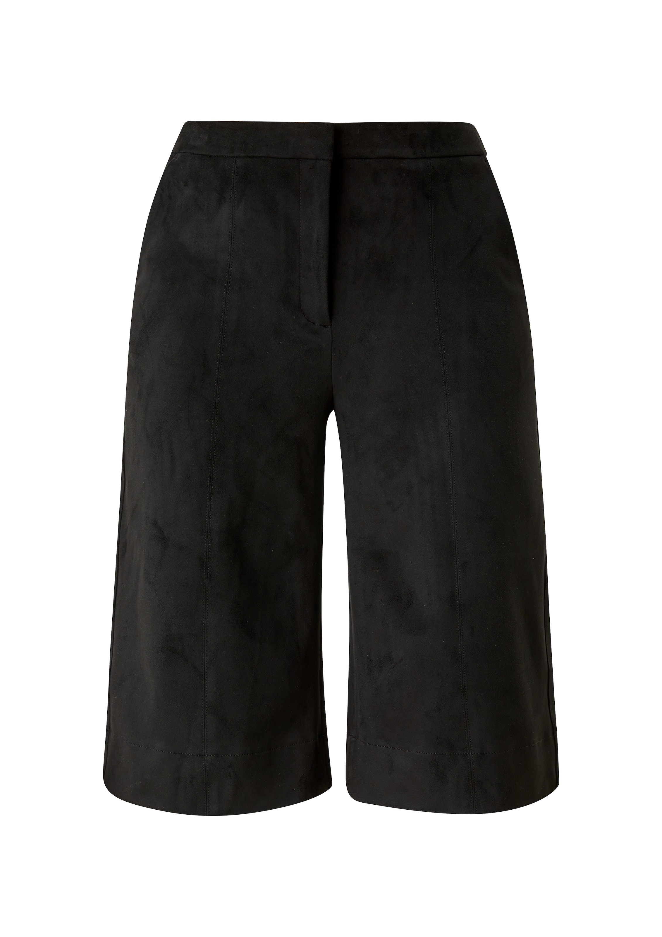 s.Oliver BLACK LABEL Wide leg Broek in Zwart: voorkant