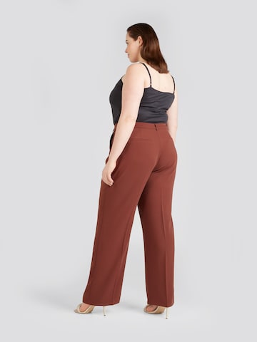 Wide Leg Pantalon à plis 'Francesca' CITA MAASS co-created by ABOUT YOU en rouge