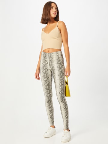 Skinny Leggings 'Belle' de la OBJECT pe gri