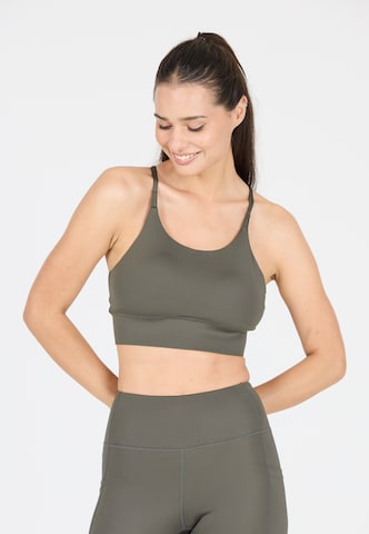Athlecia Bustier Sport bh 'Elli' in Grijs: voorkant