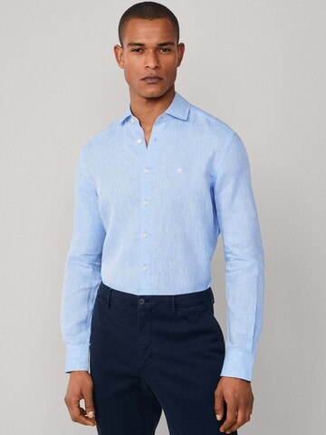 Hackett London Regular Fit Hemd in Blau: Vorderseite