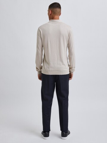 T-Shirt 'Peder Slim Polo Knit' Bertoni en beige