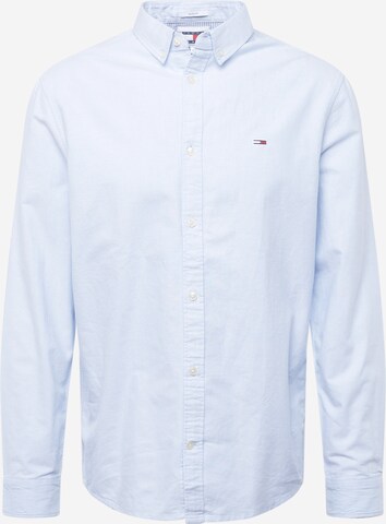 Tommy Jeans - Regular Fit Camisa em azul: frente