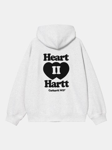 Carhartt WIP Zip-Up Hoodie in Grey: front