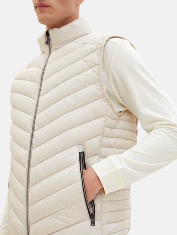 TOM TAILOR Vest in Beige