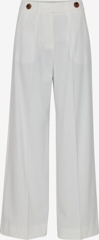 b.young Wide leg Broek 'Bydanta' in Wit: voorkant