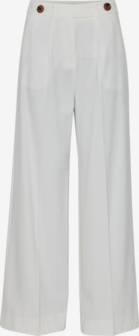 b.young Wide leg Broek 'Bydanta' in Wit: voorkant