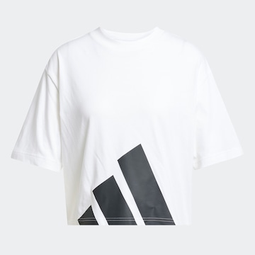 ADIDAS SPORTSWEAR Λειτουργικό μπλουζάκι 'Essentials' σε λευκό: μπροστά