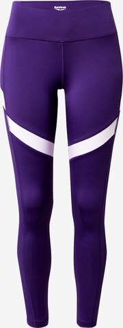 Reebok Sport Workout Pants in Purple: front