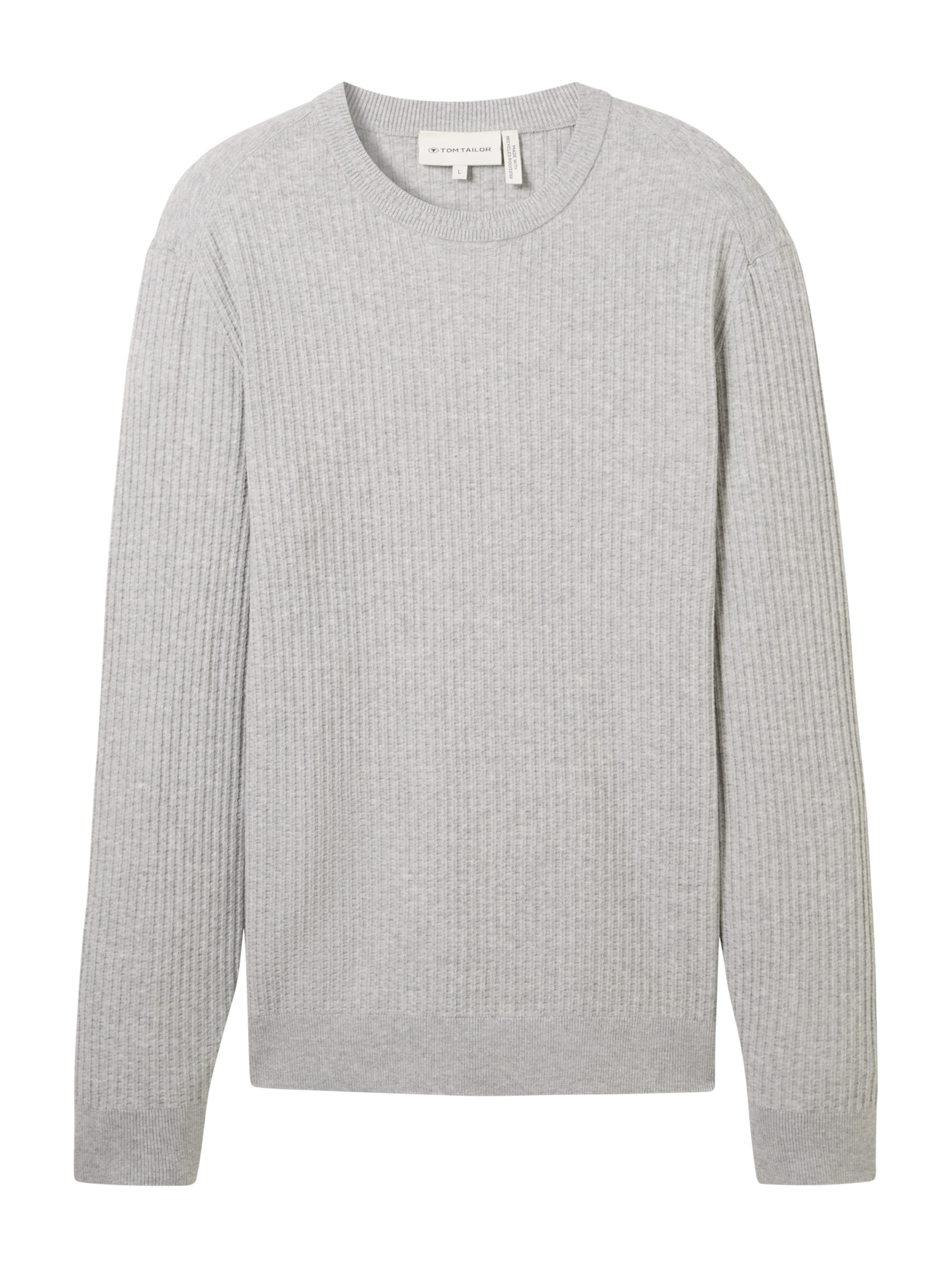 TOM TAILOR Sweater in Grey: front