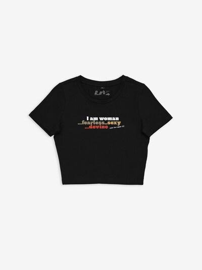 ABOUT YOU DROP Shirt 'Woman' by Jacky Wruck in schwarz, Produktansicht
