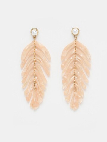 AVANT-GARDE PARIS Earrings 'Sabinena' in Beige: front