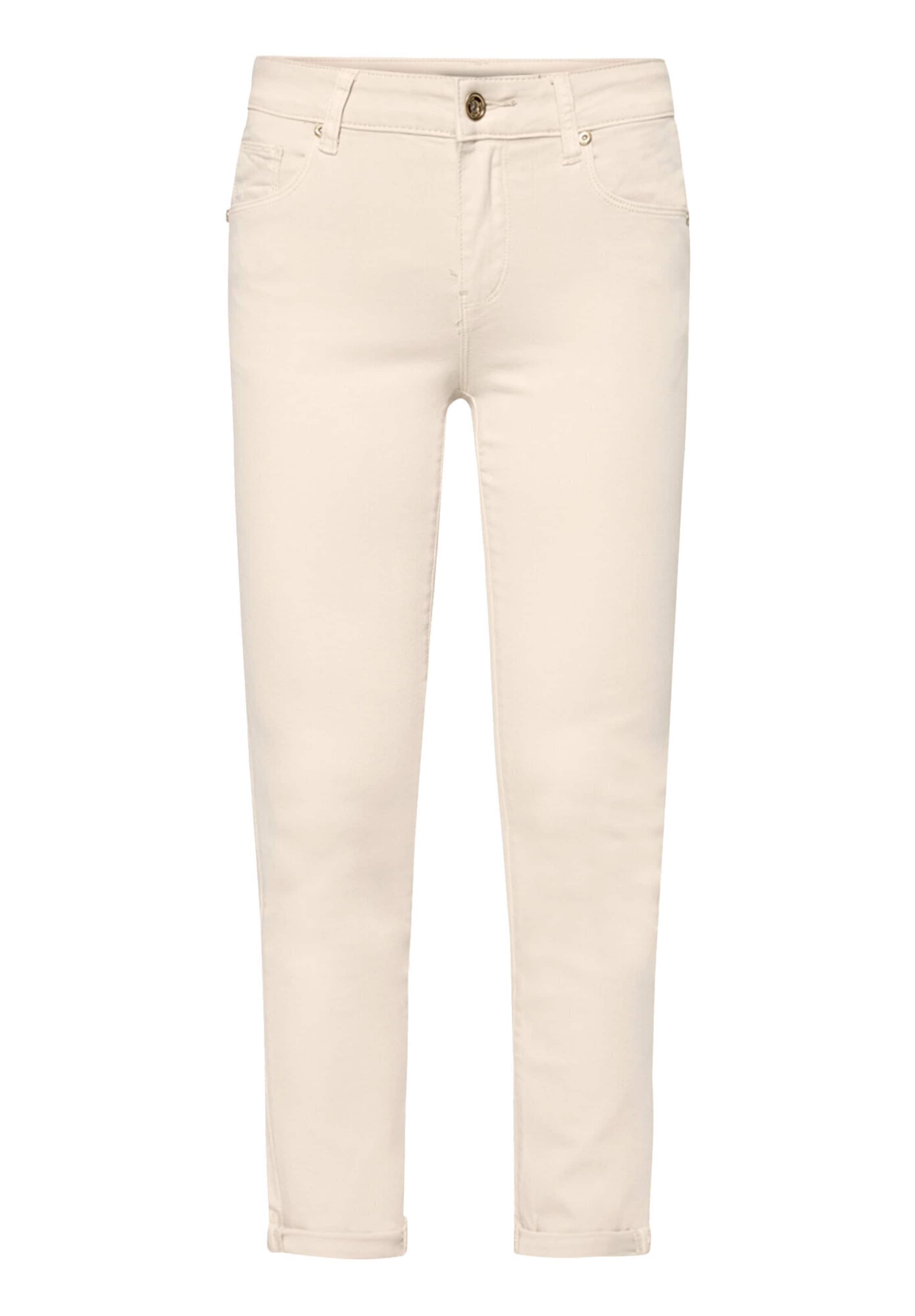 Betty Barclay Basic-Jeans mit Waschung in Beige: Vorderseite