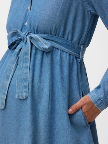 MAMALICIOUS Shirt Dress 'MLValetta' in Blue
