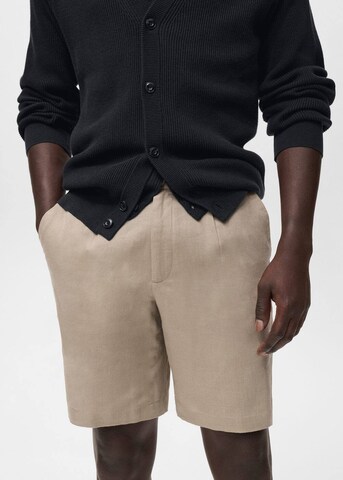 MANGO MAN Slimfit Hose in Beige: Vorderseite