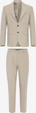 AntiochSlimfit Odijelo - bež boja: prednji dio