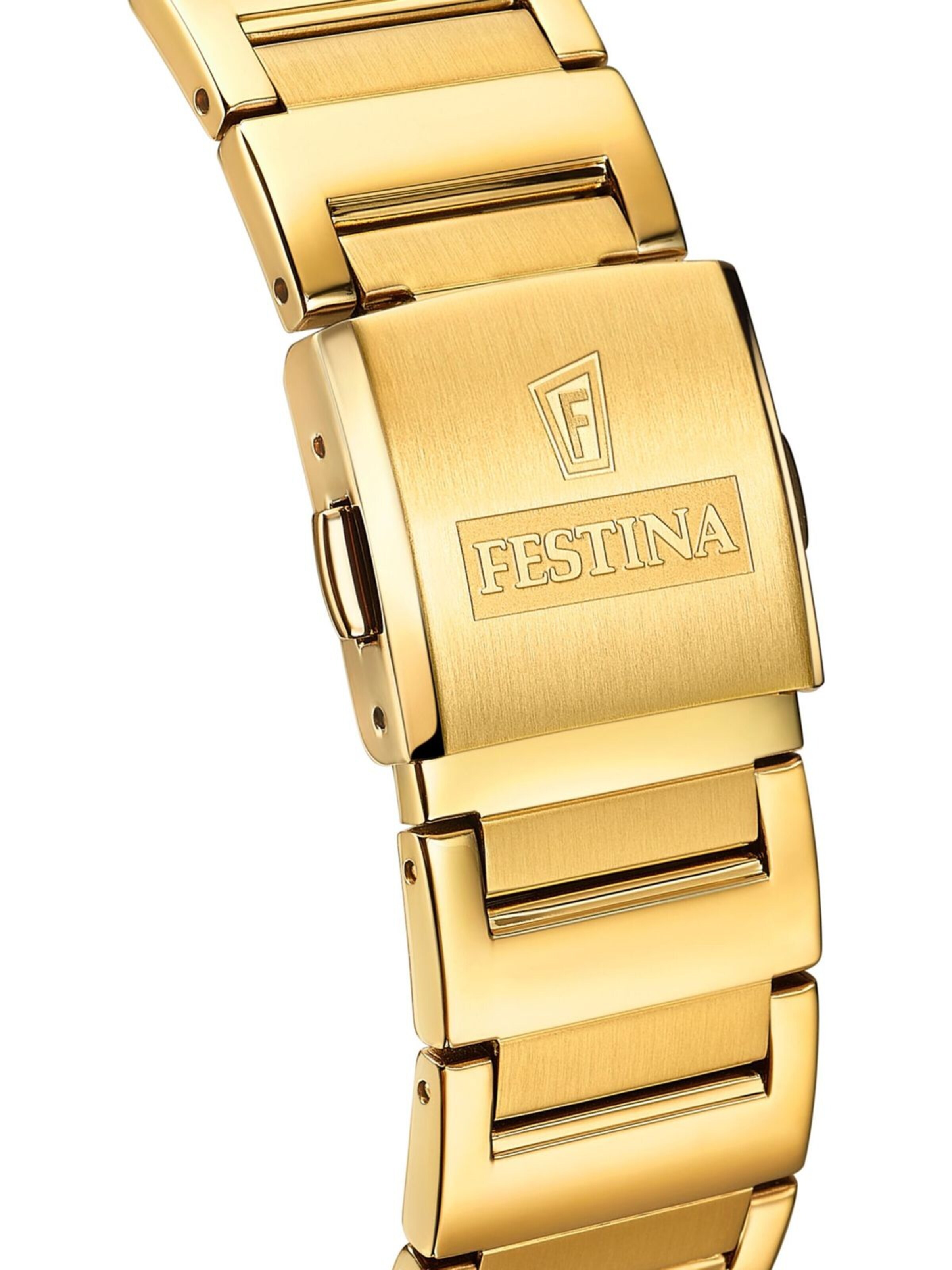 FESTINA Analogové hodinky 'Date watch On The Square' – zlatá